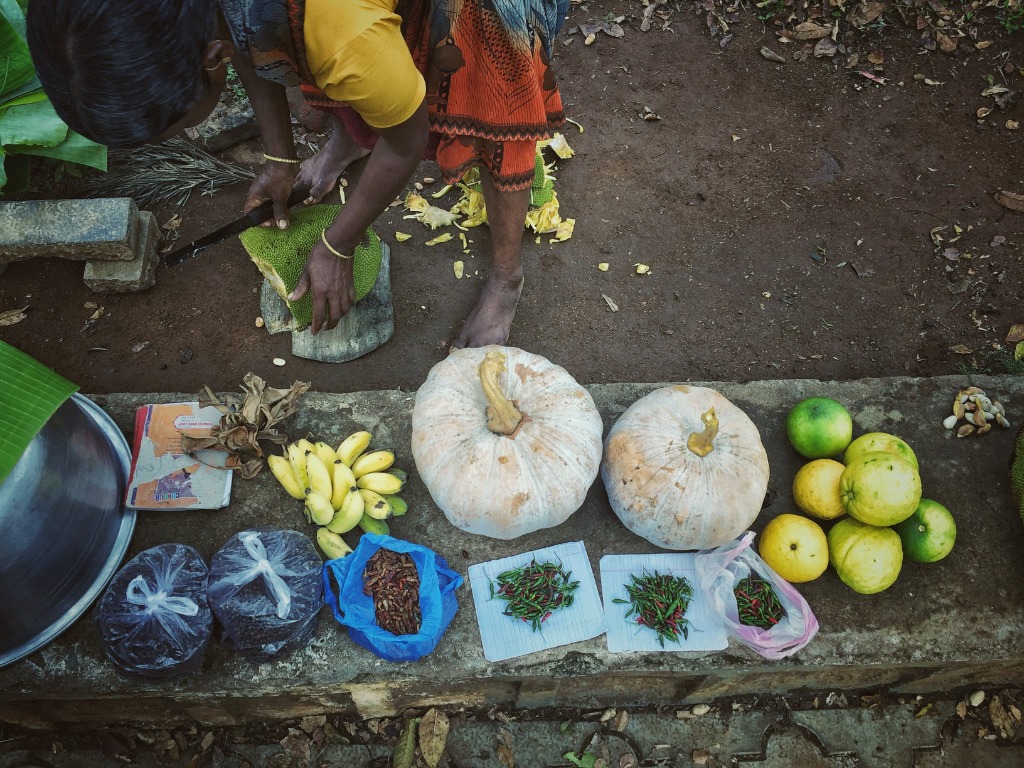 Fresh local vegetables